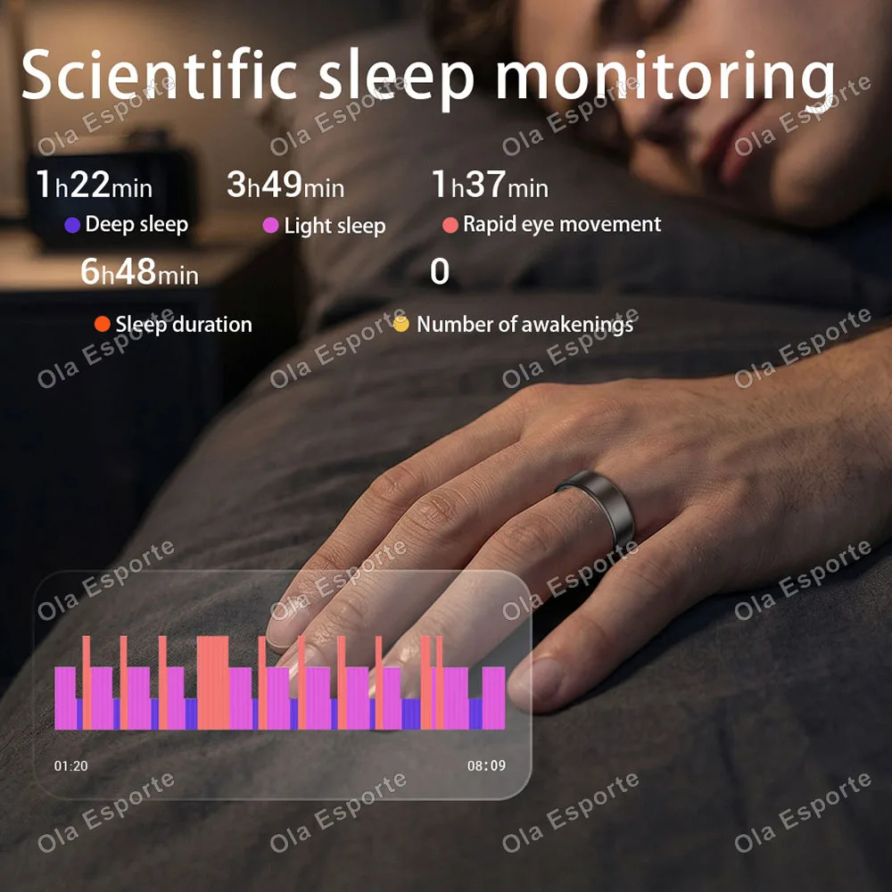 Smart Ring for Men Women Fitness Tracker Sleep Monitor Heart Rate Activity Tracking Health and Wellness Wearable - Image 7