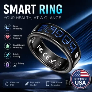 2026 Smart Health Ring for Men Women Daily Activity Tracker Sleep Monitor Heart Rate Fitness and Wellness Wearable for ios Android
