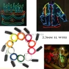 5M El wire Waterproof Glow Cable Car Decoration Light Neon Light Glow light line Rope Tube Cable 3V Controller