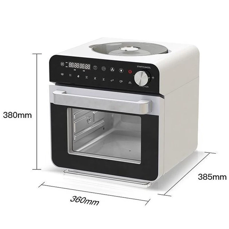14L Steam-and-Bake Oven Combo: Home-Use Electric Steamer, Electric Oven, and Air Fryer—Compact 3-in-1 Baking, Steaming, and Fryi - Image 6