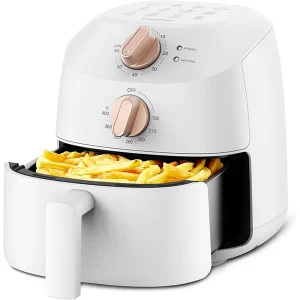 COMFEE' Compact 2.1 Quart Air Fryer with 12 Presets Menu Options, Adjustable Timer & Temperature Control 180-400 degrees F, Dishwasher-Safe Nonstick Fry Basket