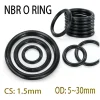 20pc NBR O Ring Seal Washer Plumbing Gasket Rubber Spacer Oil Resistance Oring High Pressure Repair Oil Resist Band Sealing Ring