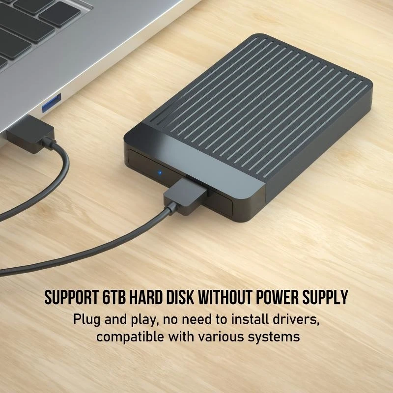 Y2GD Portable 2.5" Hard Drive Enclosure USB Type C to III for 2.5 Inch SSD - Image 3