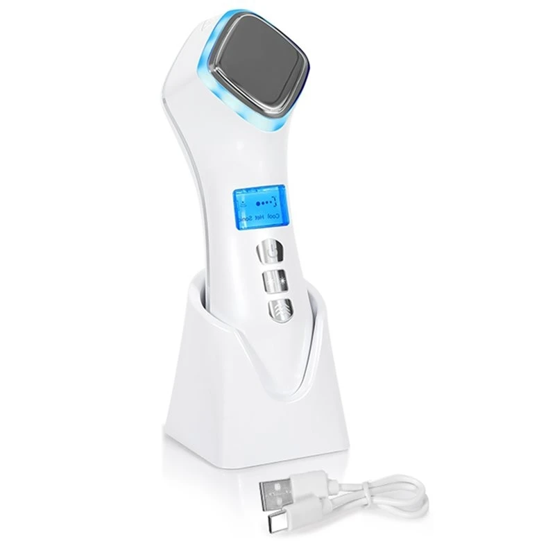 ABXH Facial Lifting Massager Sonic Vibration Hot& Cold Face Beauty Device Deep Cleansing Skin Tightening Wrinkle Pore Care