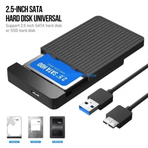 Y2GD Portable 2.5" Hard Drive Enclosure USB Type C to III for 2.5 Inch SSD