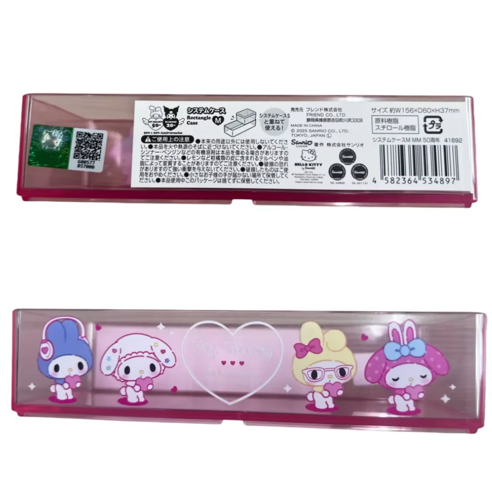 1pc Hello Kitty desktop Storage Box, Rectangular Transparent Uncovered Storage Box for Jewelry and Cosmetics - Image 6