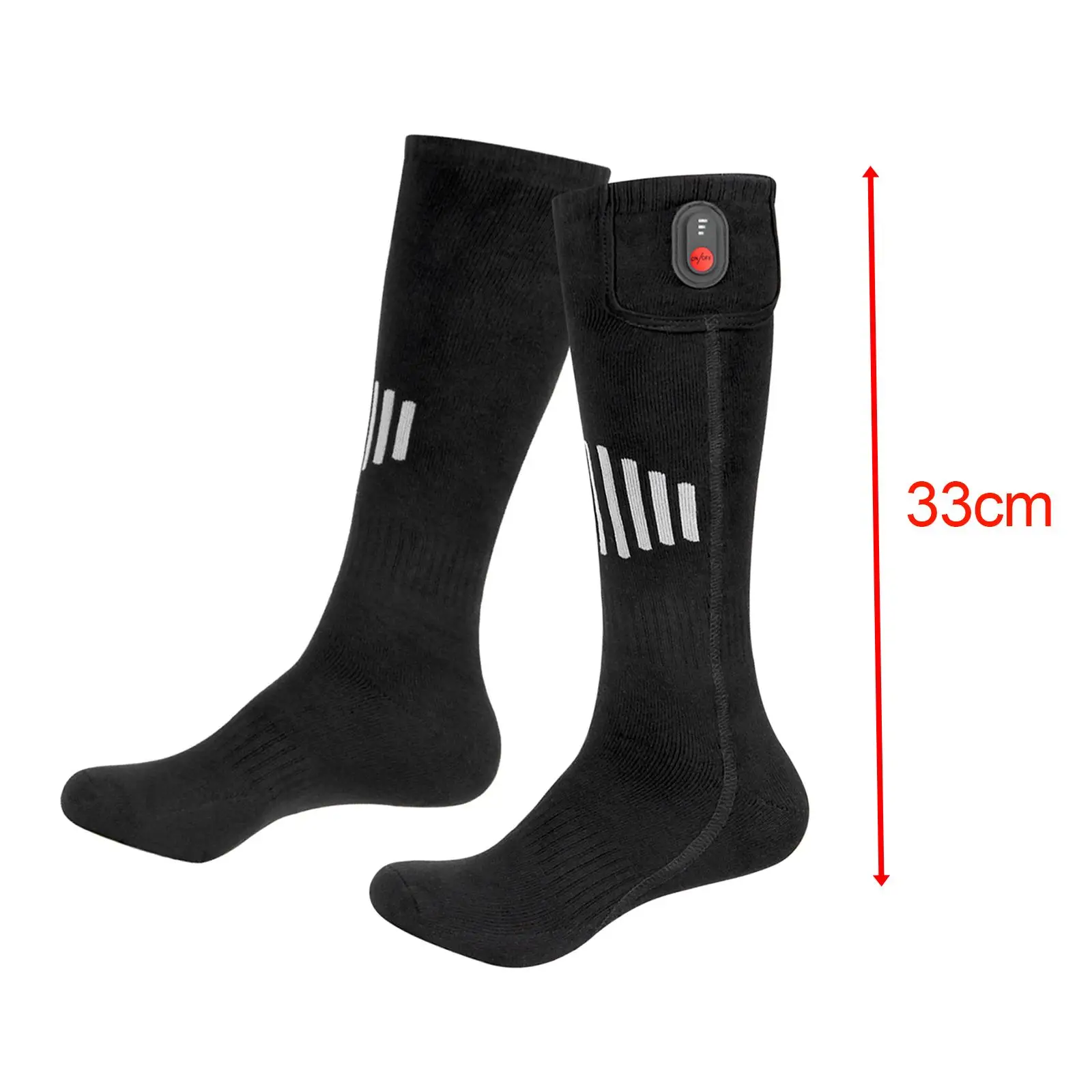 Heated Socks Long Stockings Washable Winter Warm Socks Thick Soft for Indoor Sports Cold Weather Outdoor Activities Riding - Image 5