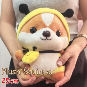 25cm Cute squirrel Shiba Inu Dog Plush Toy Stuffed Soft Animal Corgi Chai Pillow Christmas Gift for Kids Kawaii Valentine