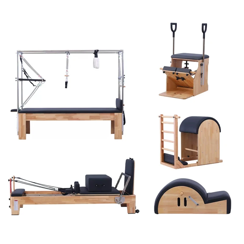 Trending Product 2026 Multifunctional Pilates Yoga Gym Teaching Fitness Equipment Cadillac Bed Pilates Set