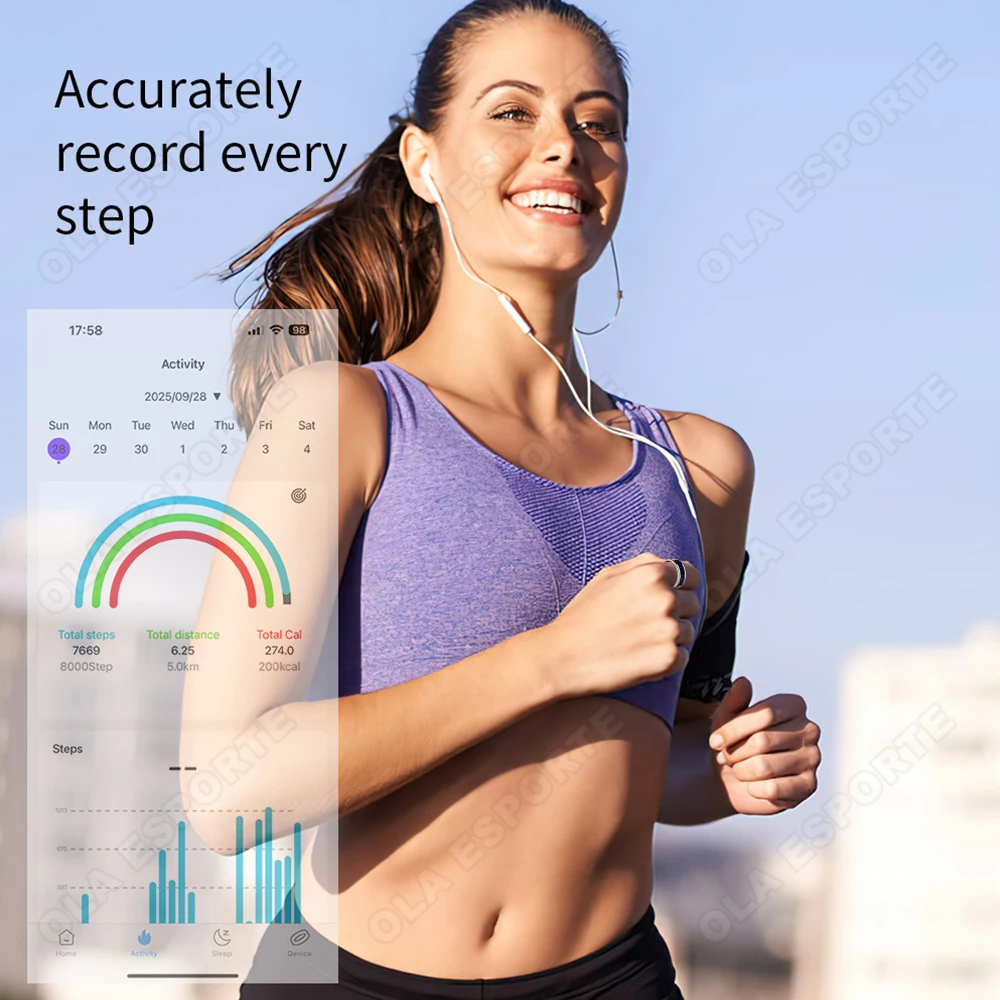Smart Ring Sleep Tracker Heart Rate Monitor Health Tracking Fitness Activity Wearable Ring for Men Women Daily Wellness - Image 5