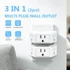 1875W/15A Power Strip Multi Tap Universal US Plug AC Outlet Charge Multi-interface Expansion Socket Small-sized Wall Socket Home