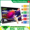 HGFRTEE Portable Display 14.1Inch Touch Screen Display 10-Point Touch Screen Portable Screen Suitable for Laptop PC Mac Xbox PS4/5