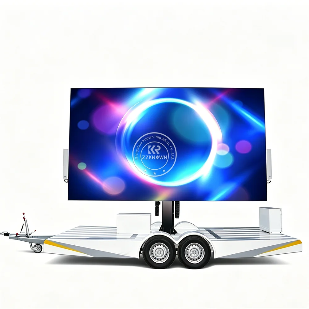 Portable Mobile LED Advertising Trailer Digital Signage Billboard Trailer For Commercial Branding And Outdoor Marketing Use - Image 6