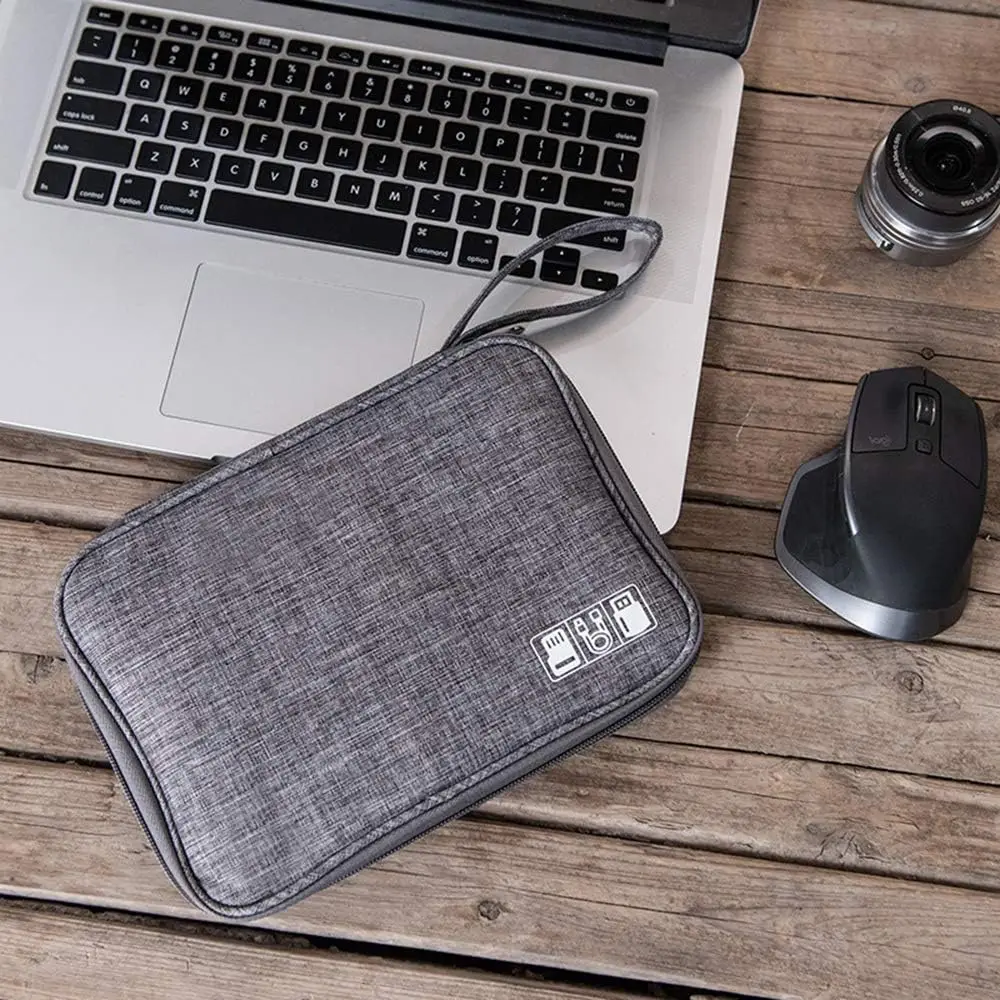 Electronics Organizer Bag Waterproof Carrying Pouch Travel Bag Universal Cable Organizer Electronics Storage Bag Accessories - Image 6