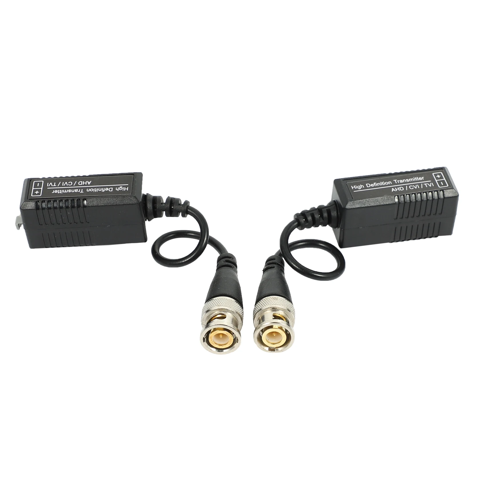 4 Pairs 8 Pieces Passive Video Balun Transmitter & Transceiver with Cable for 1080P TVI/CVI/TVI/AHD/960H DVR Camera CCTV System, - Image 3