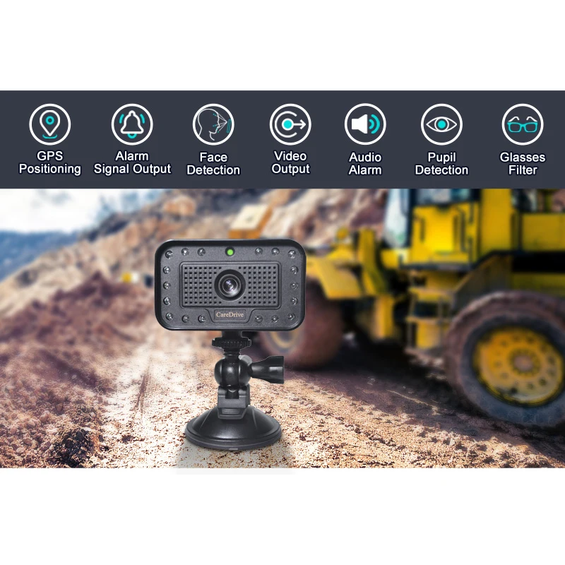 Caredrive DSM Driver Fatigue Alert Real-Time Bus Fleet Safety Monitoring System Electronics Gadget Sleep Alarm Artificial Sensor - Image 3
