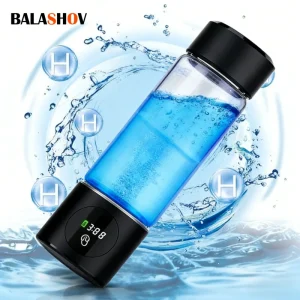 Portable High Performance Hydrogen Water Generator Bottle SPE PEM Chamber Electrolytic Ionizer Rechargeable Hydrogen Water Cup