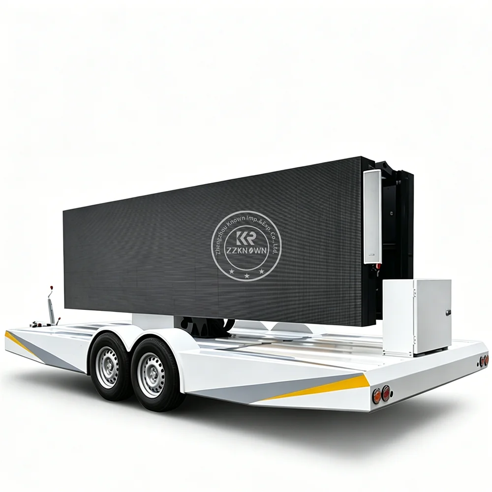 Portable Mobile LED Advertising Trailer Digital Signage Billboard Trailer For Commercial Branding And Outdoor Marketing Use - Image 3