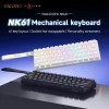 AJAZZ NK61 Wired Gaming Mechanical Keyboard 60% RGB Hot-Swappable 61 Keys Red Switch Mini Keyboard for Gamer PC
