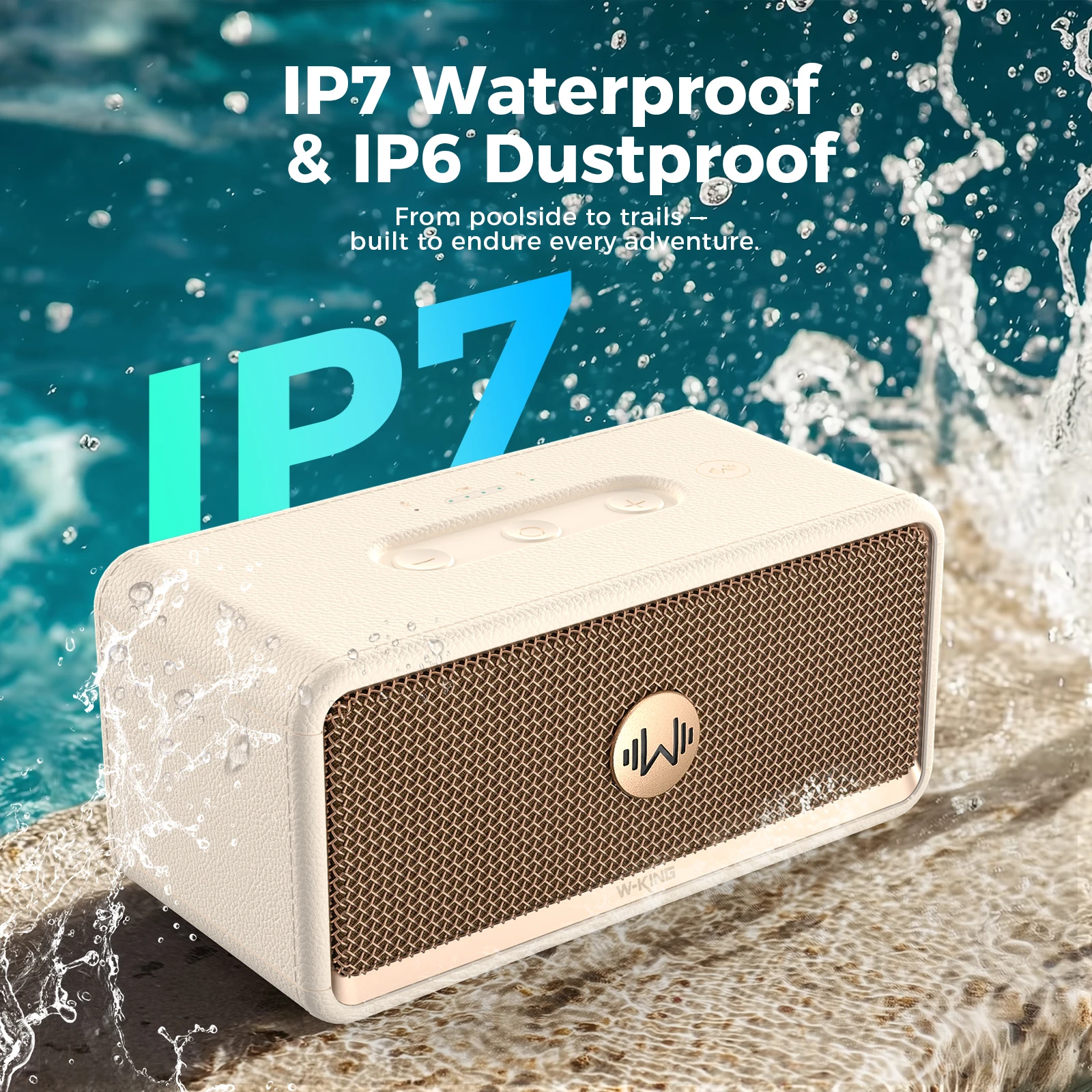 W-King H130 New Product Portable Speakers 40W Boomboxes with Subwoofer Bluetooth Speaker Electronic Gadgets Cool Gadgets of IPX7 - Image 3
