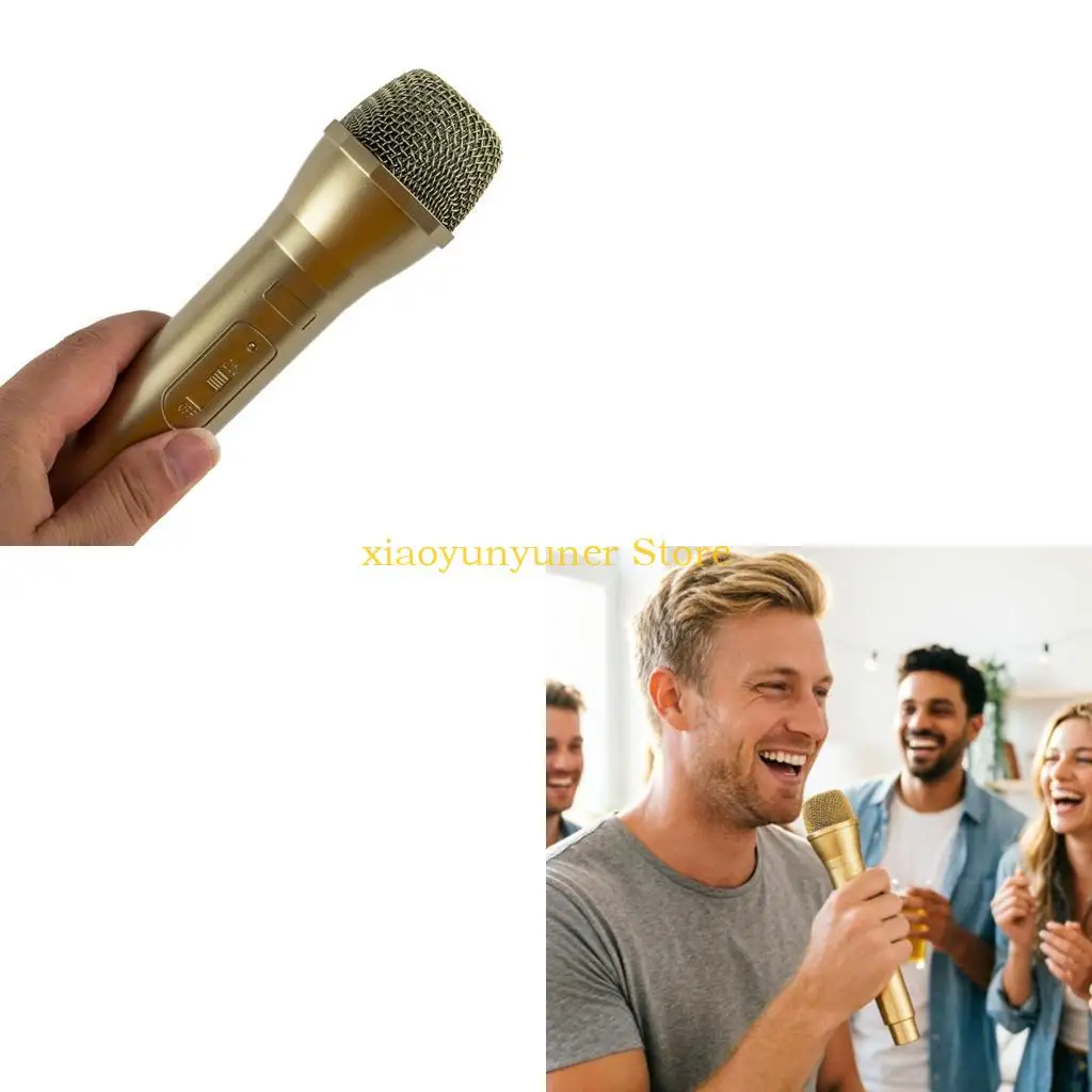 P9JB Microphones Kids Props Fake Play Pretend Costume Microphones Plastic Karaoke Props Childrens Cosplay Toddler Wireless News