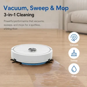 3 In 1 Intelligent Cleaning Robot Lightweight Mini Robots Vacuum Cleaner Compact Multi Function Cleaners for Car&Home Cleanings