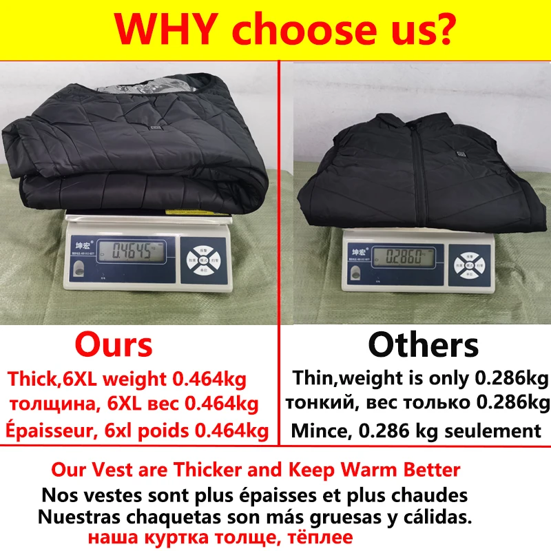 17/13/9 Areas Usb Heated Jacket Men Women Electric Heated Vest Heating Vest Heated Bodywarmer Usb Inner Heat Vest Veste - Image 4