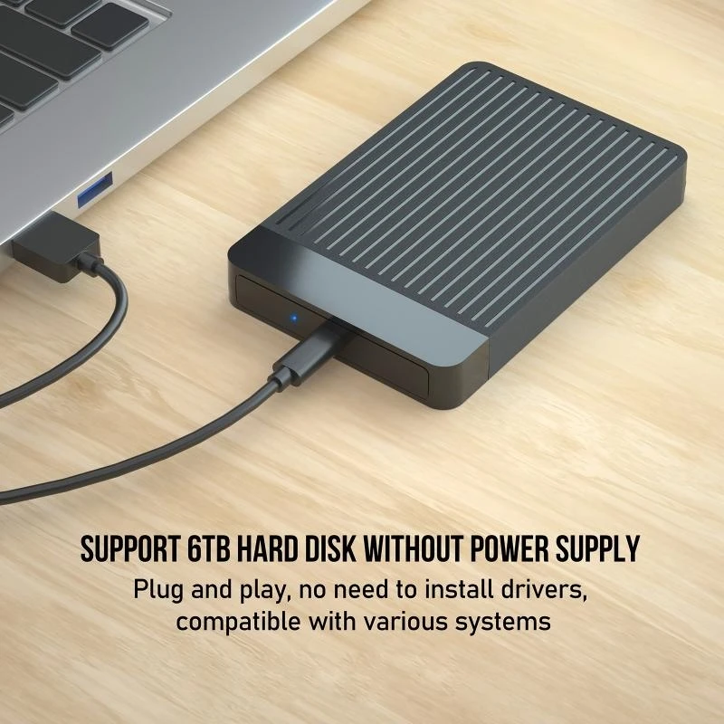 Y2GD Portable 2.5" Hard Drive Enclosure USB Type C to III for 2.5 Inch SSD - Image 4