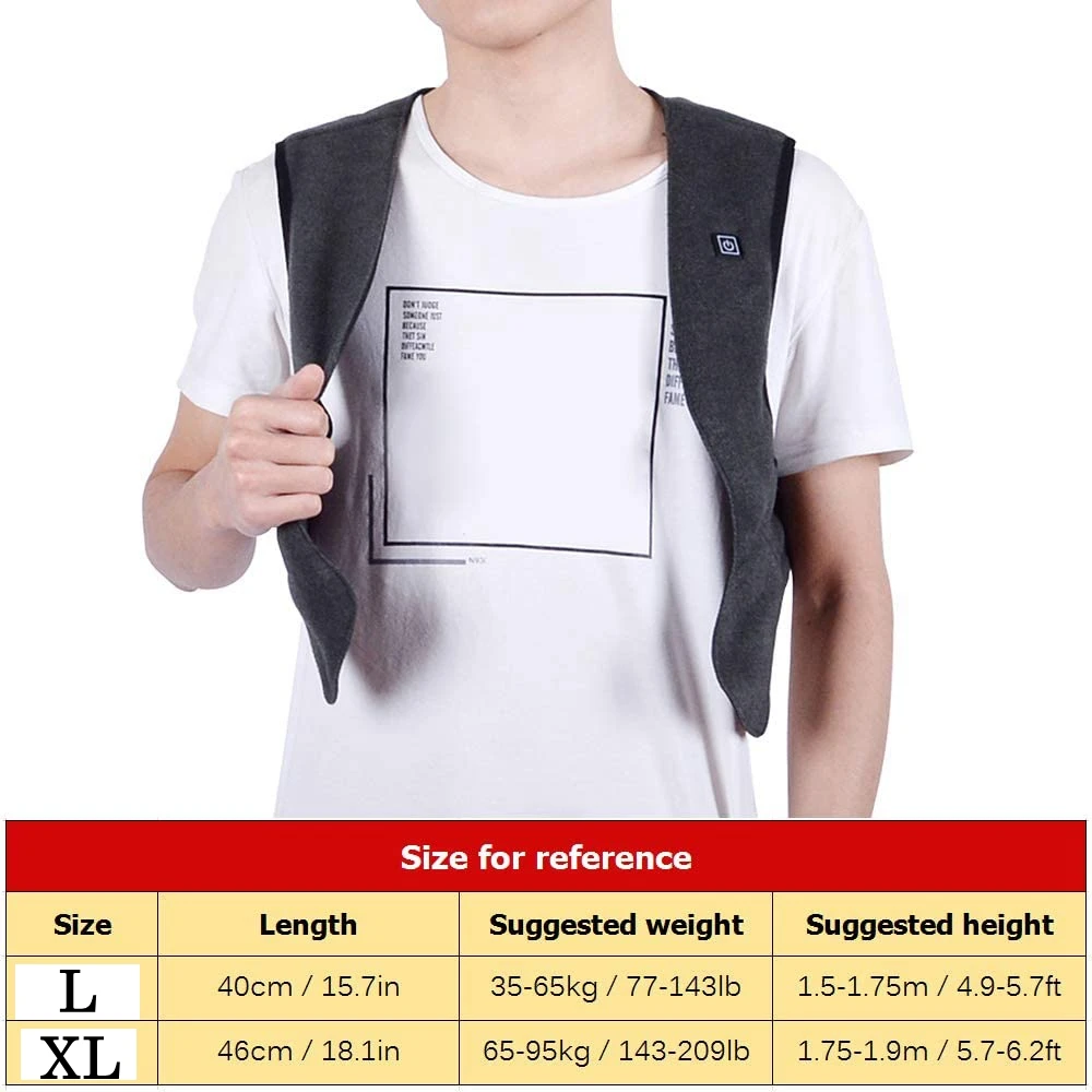 Men Autumn And Winter High Quality Heated Vest Electric Heated Vest Men Graphene Heat Coat USB Heating Padded Vest - Image 4