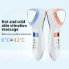 LED Face Beauty Massager Hot Cold Hammer Ultrasonic Cryotherapy Facial Vibration Massager Face Body Spa Ion Beauty Instrument