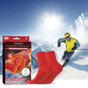 Self Heating Massage Socks Winter Thermal Foot Care Socks Windproof Cold Resistant Warm Socks for Outdoor Sports Unisex