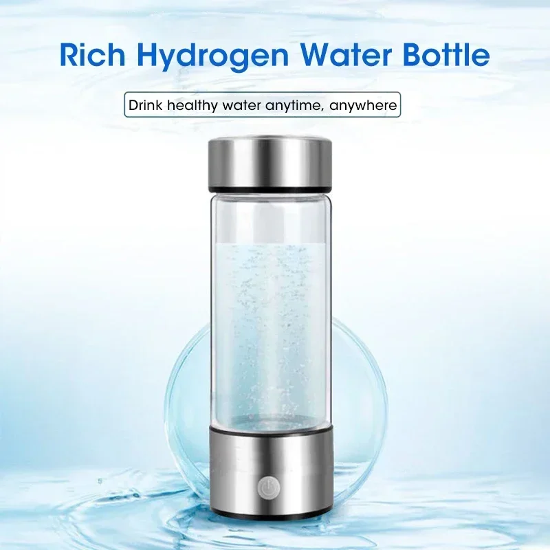 Hydrogen-rich Water Cup Portable Water Cup New USB Rechargeable Water Cup High Borosilicate Electrolytic Hydrogen Water Cup - Image 3