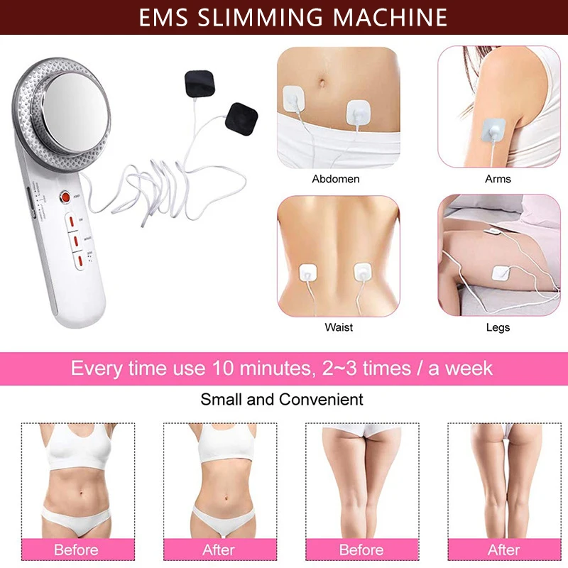 Reduction 3 in 1 EMS Infrared Ultrasonic Body Massager Anti Cellulite Fat Burner Weight Loss Infrared Slimming Machine - Image 4