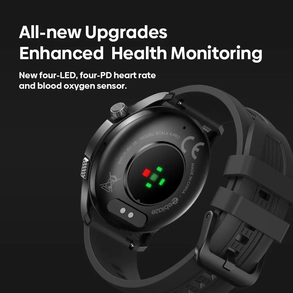New Zeblaze Btalk 4 Pro Voice Calling Smart Watch 1.43''AMOLED Display Screen Heart Rate Fitness & Wellness Smartwatch For Men - Image 5