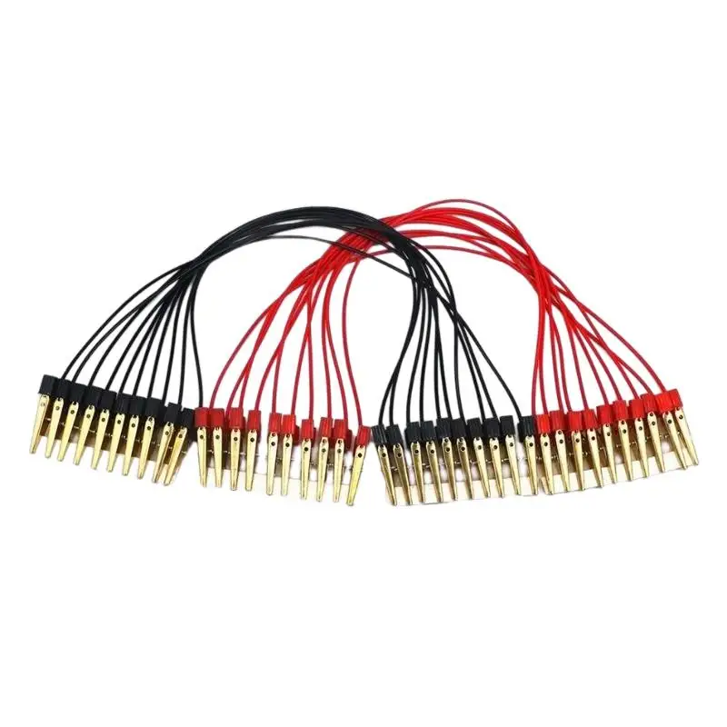 2Pcs Red Black Alligator Test Leads Double-ended Crocodile Clips Durable Copper Core for DIY Electronic Project Repair - Image 4