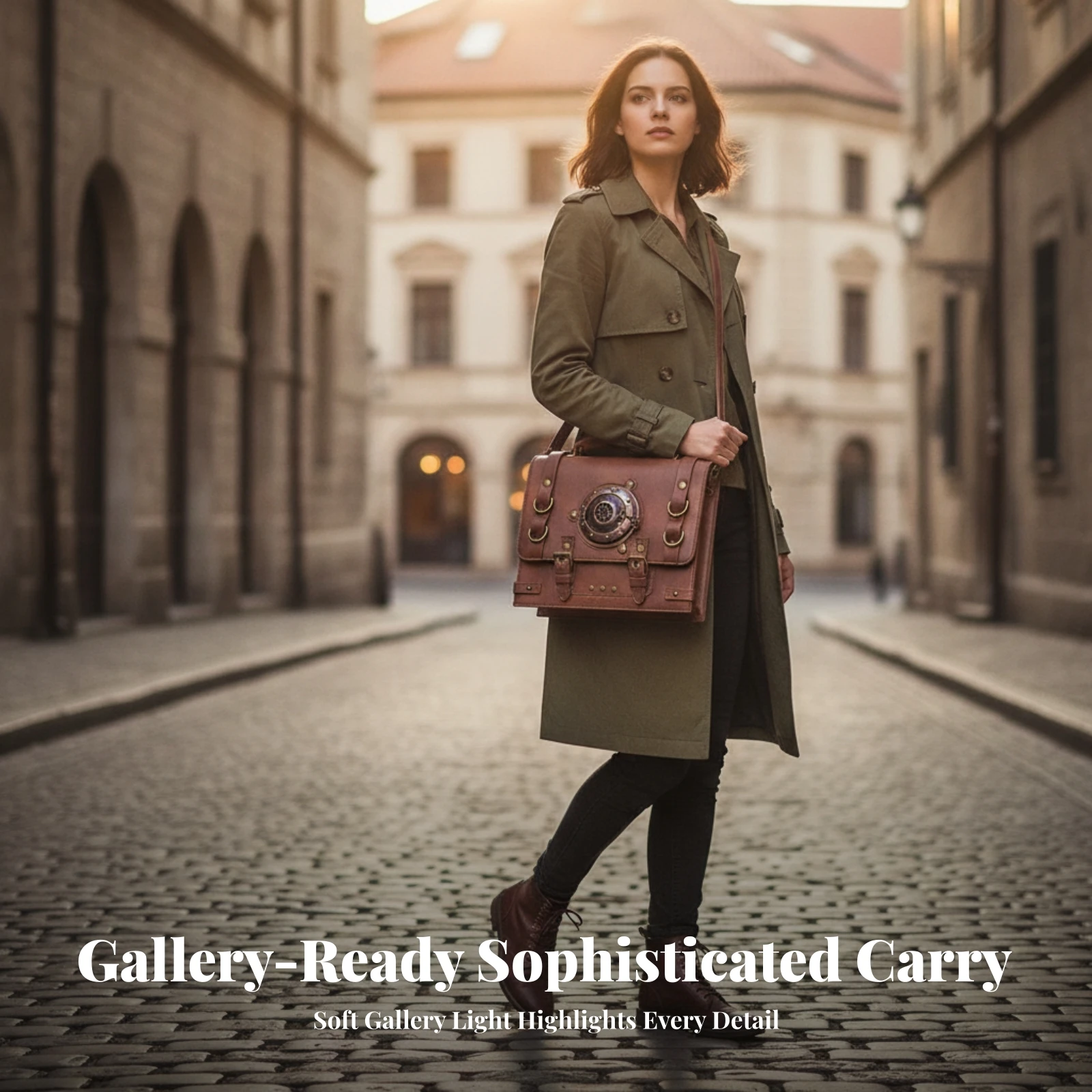Crossbody Bag with Top Handle Vintage-Inspired Handbag with Pockets Handbag with Exterior Pocket Everyday Top Handle Bag Roomy