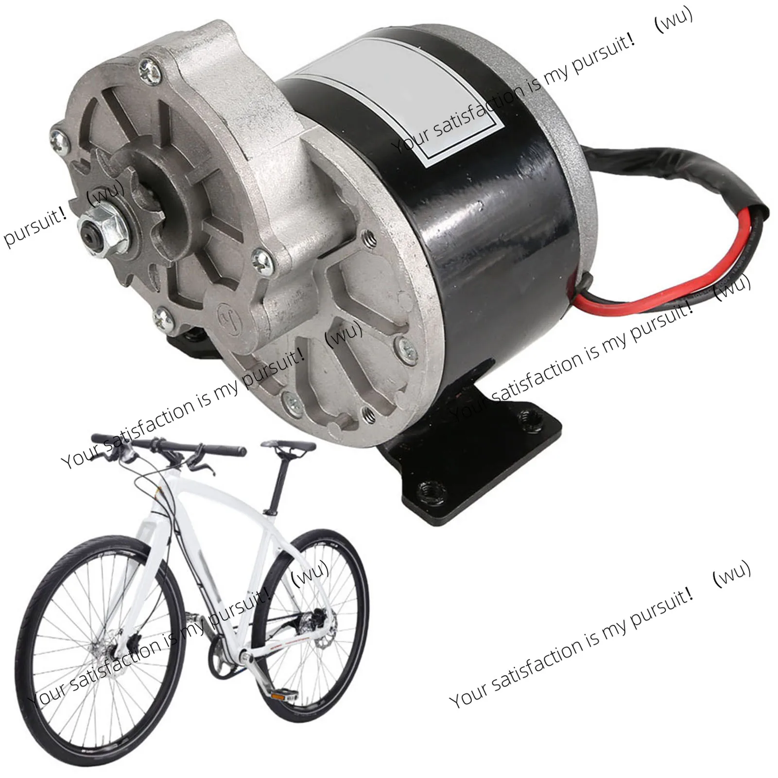 12V 250W Gear Reduction Electric Motor with 9 Tooth Sprocket Brushed DC Motors Reductor for E‑bike Scooter