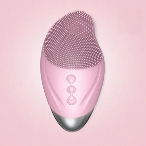 Soft Silicone Facial Cleansing Brush Waterproof Design Gentle Bristles Electric Face Washer Deep Cleaning