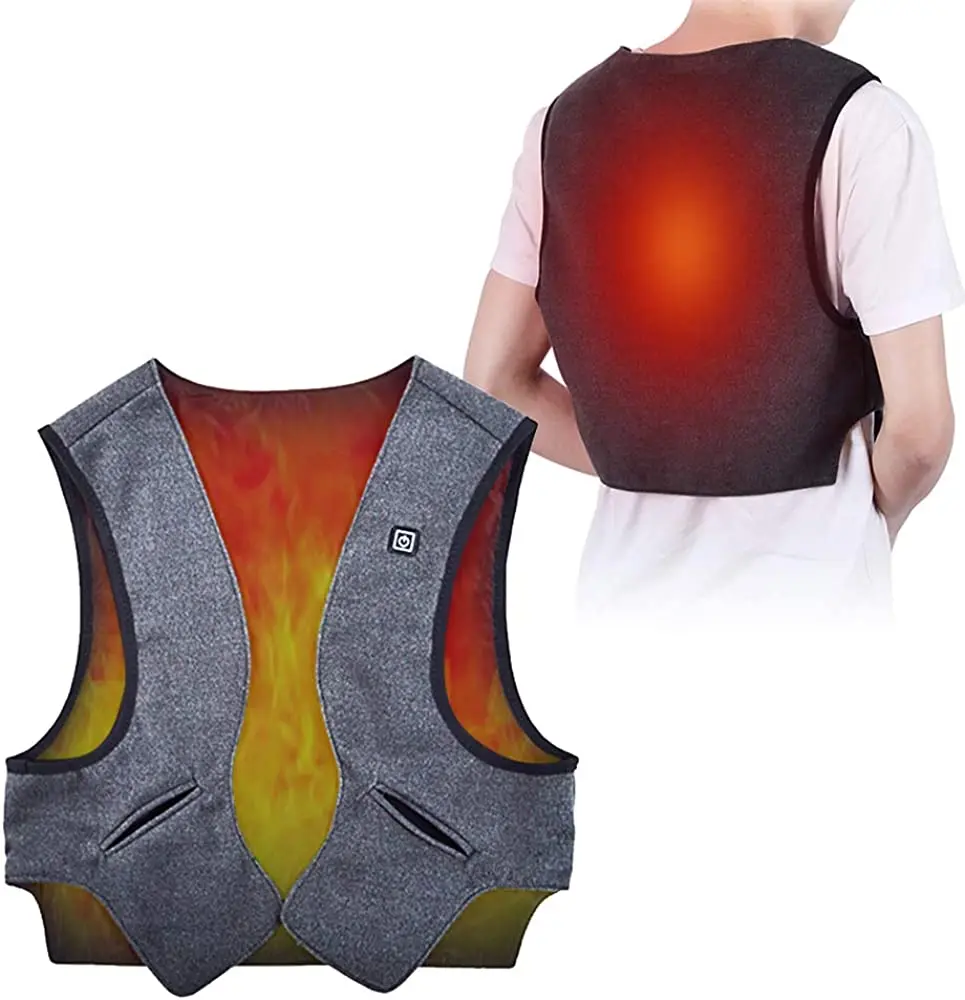 Men Autumn And Winter High Quality Heated Vest Electric Heated Vest Men Graphene Heat Coat USB Heating Padded Vest