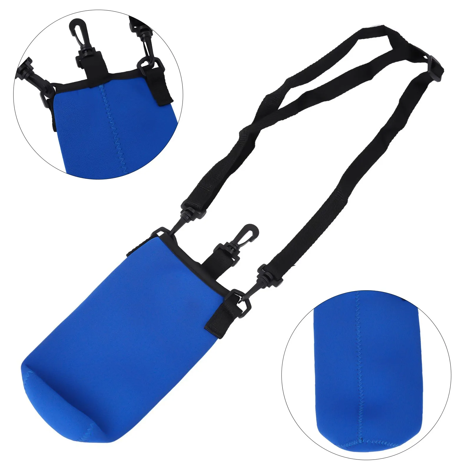 1pc 1000ML Portable Water Bottle Carrier Insulated Cover Bag Holder Strap Pouch 8cm Diameter Outdoor Travel Spare Parts - Image 3