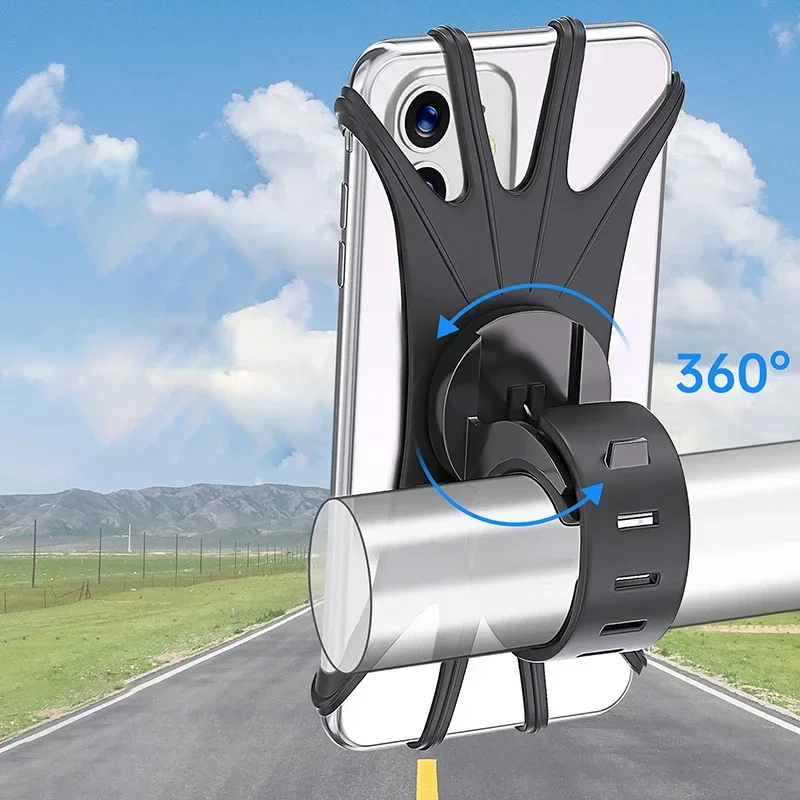 Bike Phone Holder Universal Motorcycle Phone Mount Bicycle Cell Phone Stand For iPhone Samsung Xiaomi All Smartphones