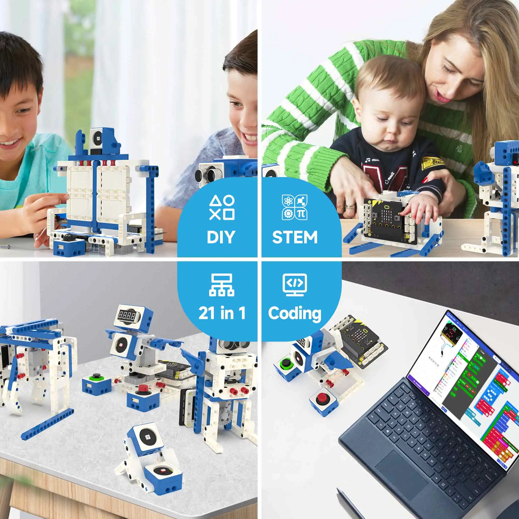 Microbit V2 Smart Robot Car Kit Programmable STEM Sets Coding Science Educational DIY Electronics Project For Kids - Image 2