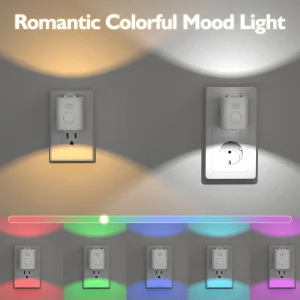Smart RGB Motion Sensor LED Night Light Wireless Cabinet Lamp for Bedroom Home Decor