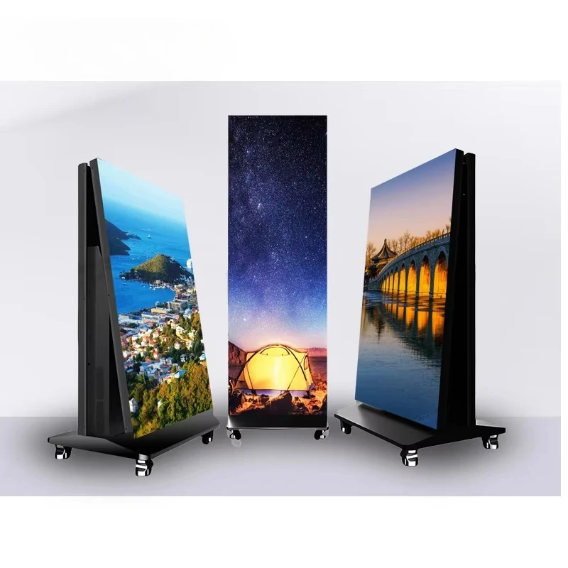 High Brightness Outdoor LED Poster Display Stand with Animation-Digital Signage Video Advertising Screen for Marketing Promotion - Image 3