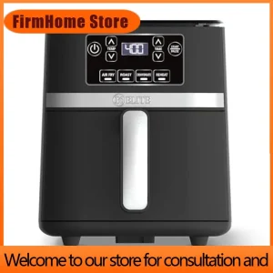 FirmHome Store3 Quart Digital Air Fryer Oven Compact Countertop Oil-Free Cooker With PFAS-Free Nonstick Basket Easy Clean Black
