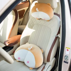 Corgi Butt Neck Pillow Cushion Stuffed Plush Animal Dog Car Seat Waist Support Home Sofa Decor Cute Gifts For Friends