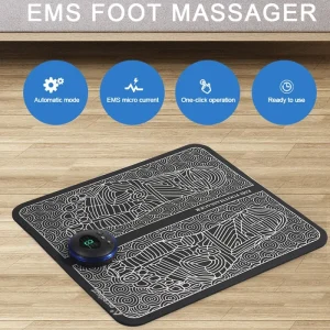 Foot Massager EMS Rechargeable Massage Mat Foot Relaxation Pads Electric Foot Massage Tool To Home Fitness Leg Muscle Massager
