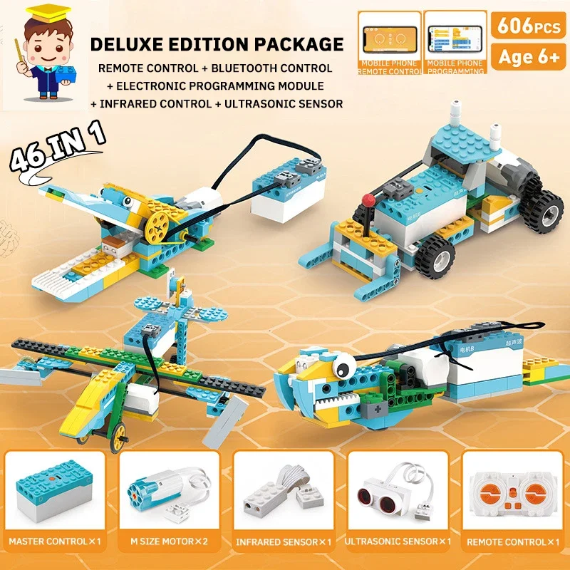 STEM Educational Building Block Set Programmable Robot Kit High-Tech Brick Steam Puzzle Assembly for Kids Early Science Learning - Image 2