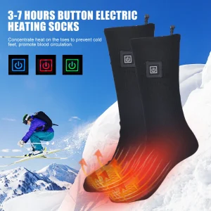 Heating Socks With Battery Box Rechargeable Anti-Cold Comfort Men Women Thermal Heated Outdoor Camping Ski Sports Winter