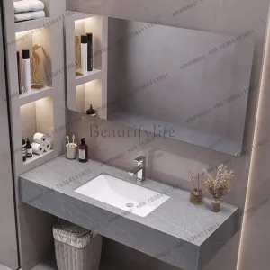 LD Modern Display Bathroom Cabinet Organizer Storage Mirror Corner Makeup Cupboard Decorations Skincare Gabinete